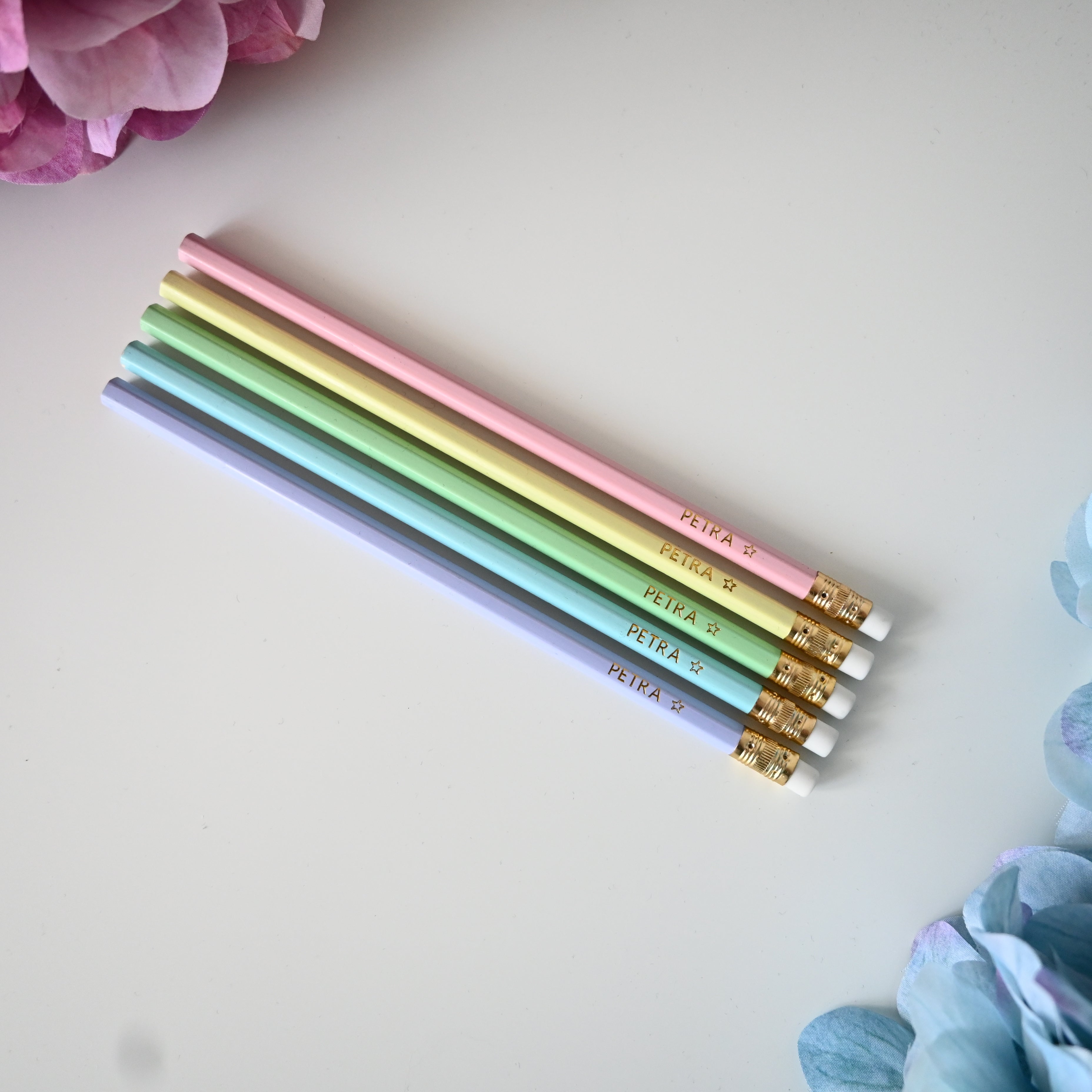 Personalizirani set olovaka | Pastel gold