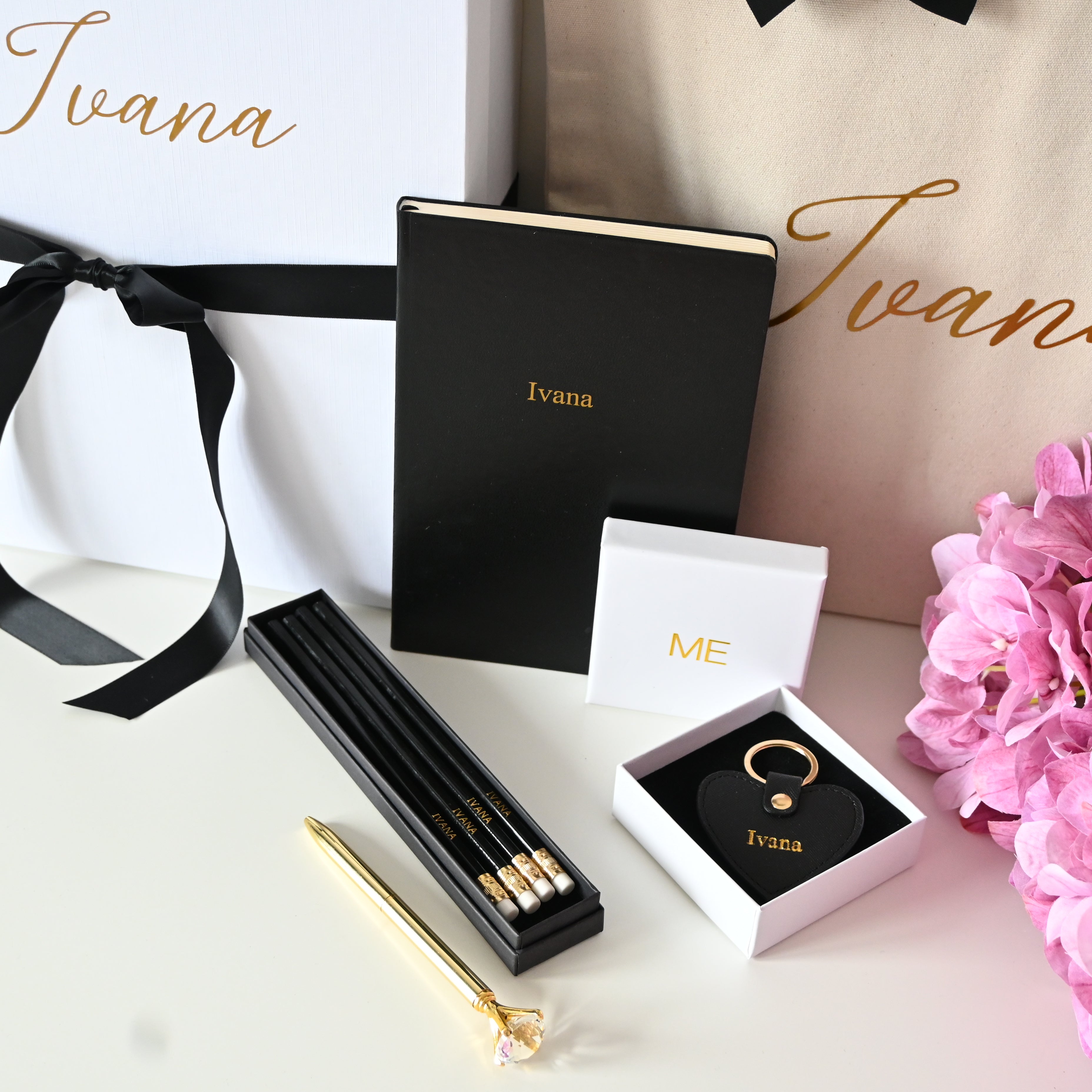 Elegant Gratitude Gift Set for Teacher | Black