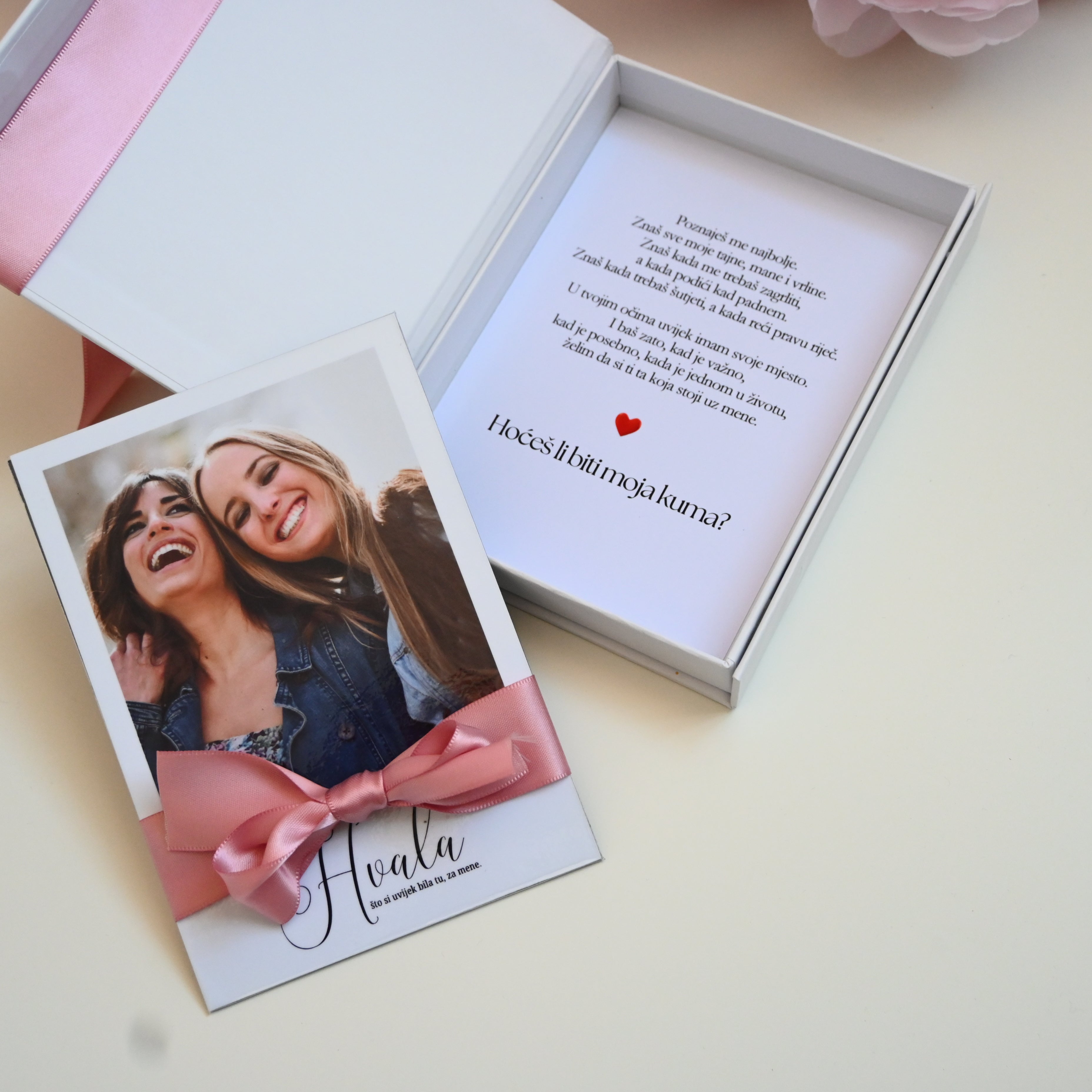 Poklon kutija za kumu sa foto magnetom