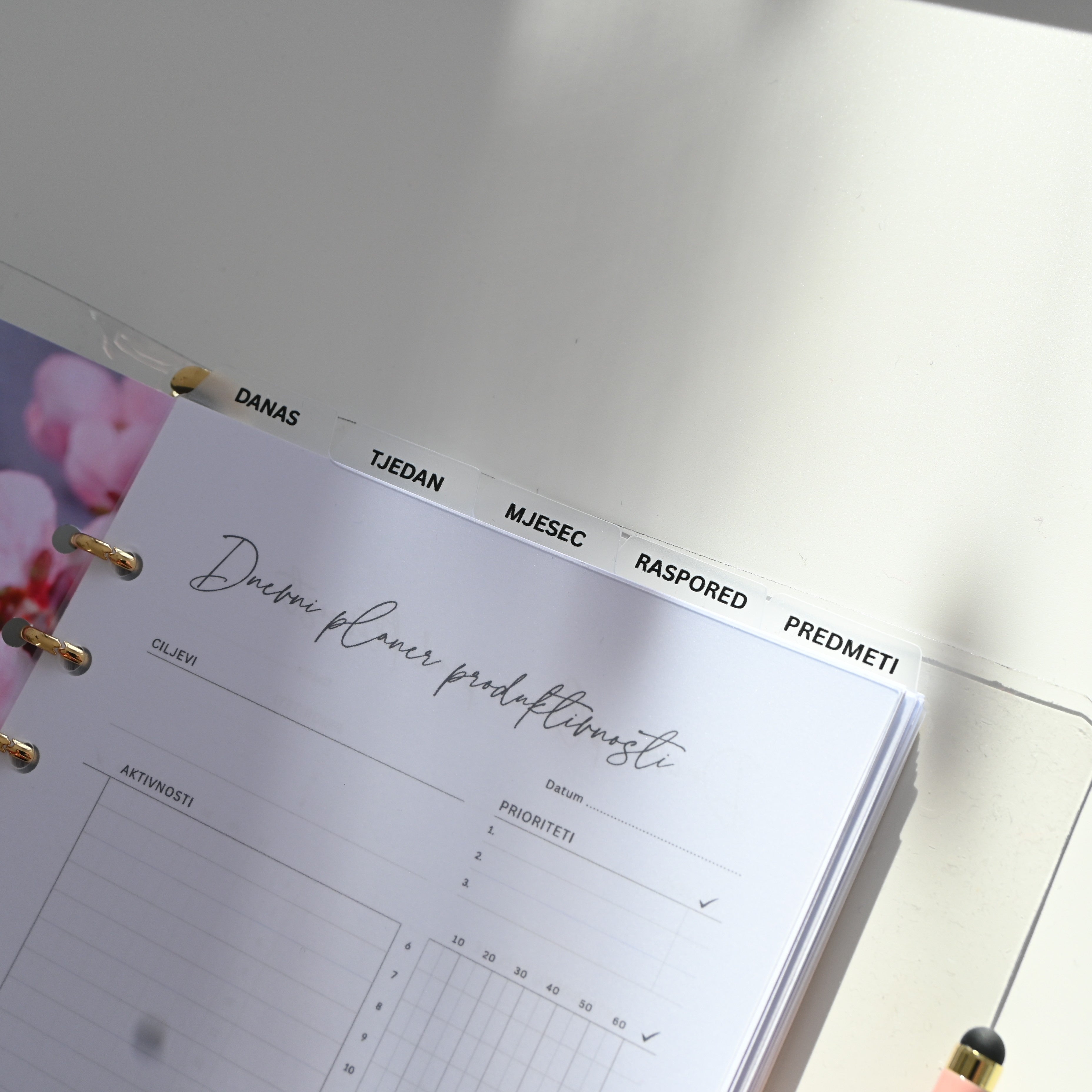 Top Divider Tabs – Set of 5 | White