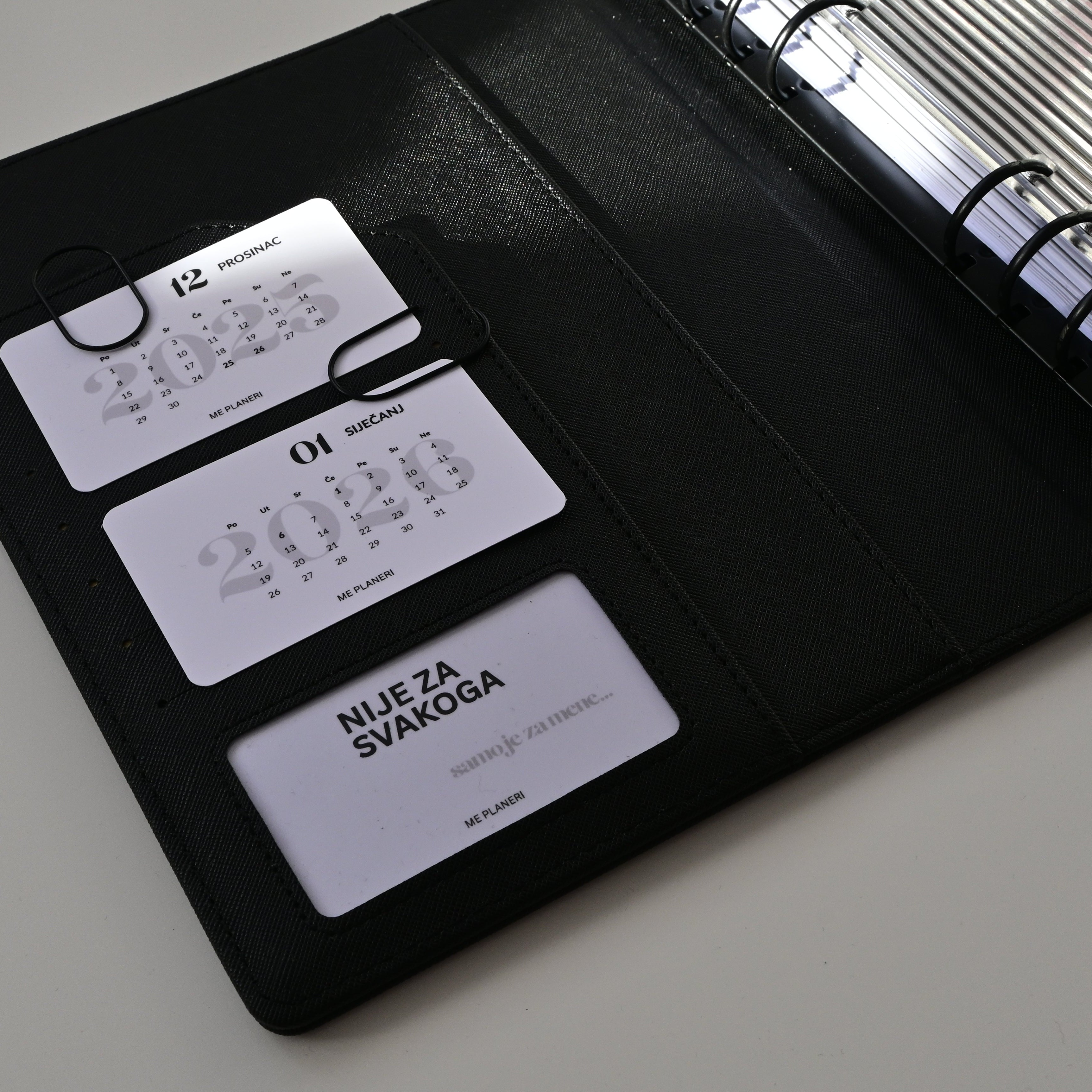 SAFIA Organizer | Black with black ring