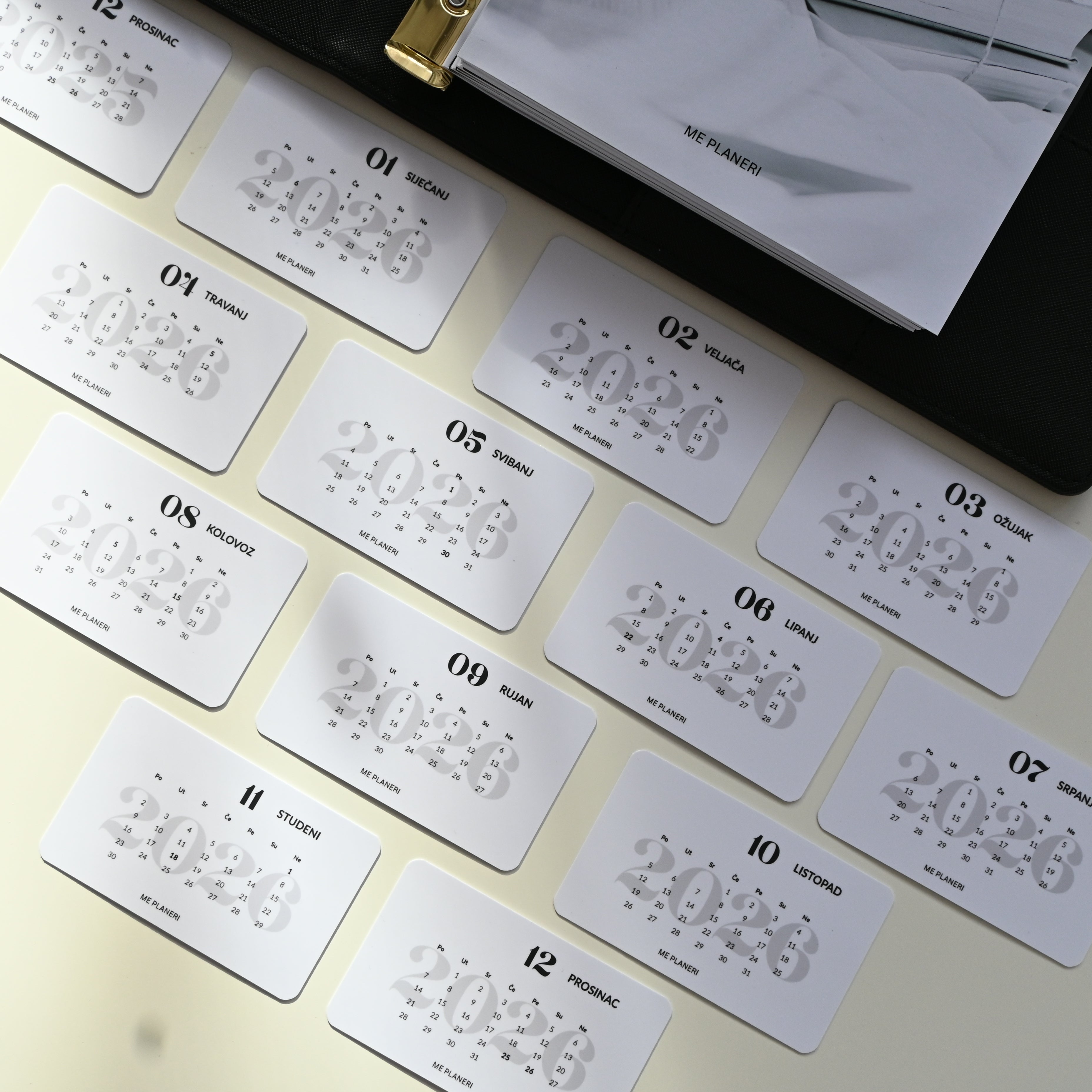 Calendar Cards – Set of 12