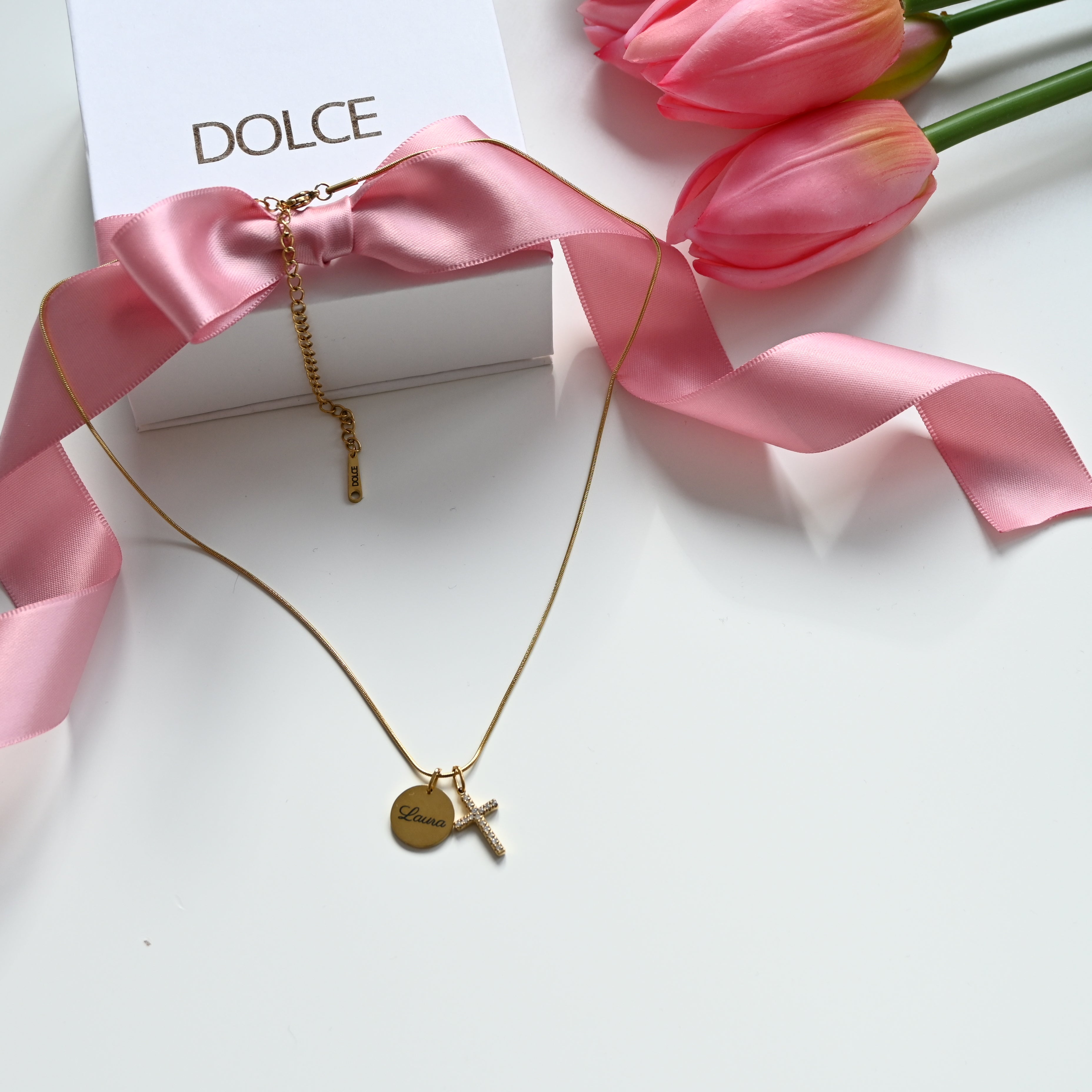 Dolce ME — SIGNA Name + zircon cross