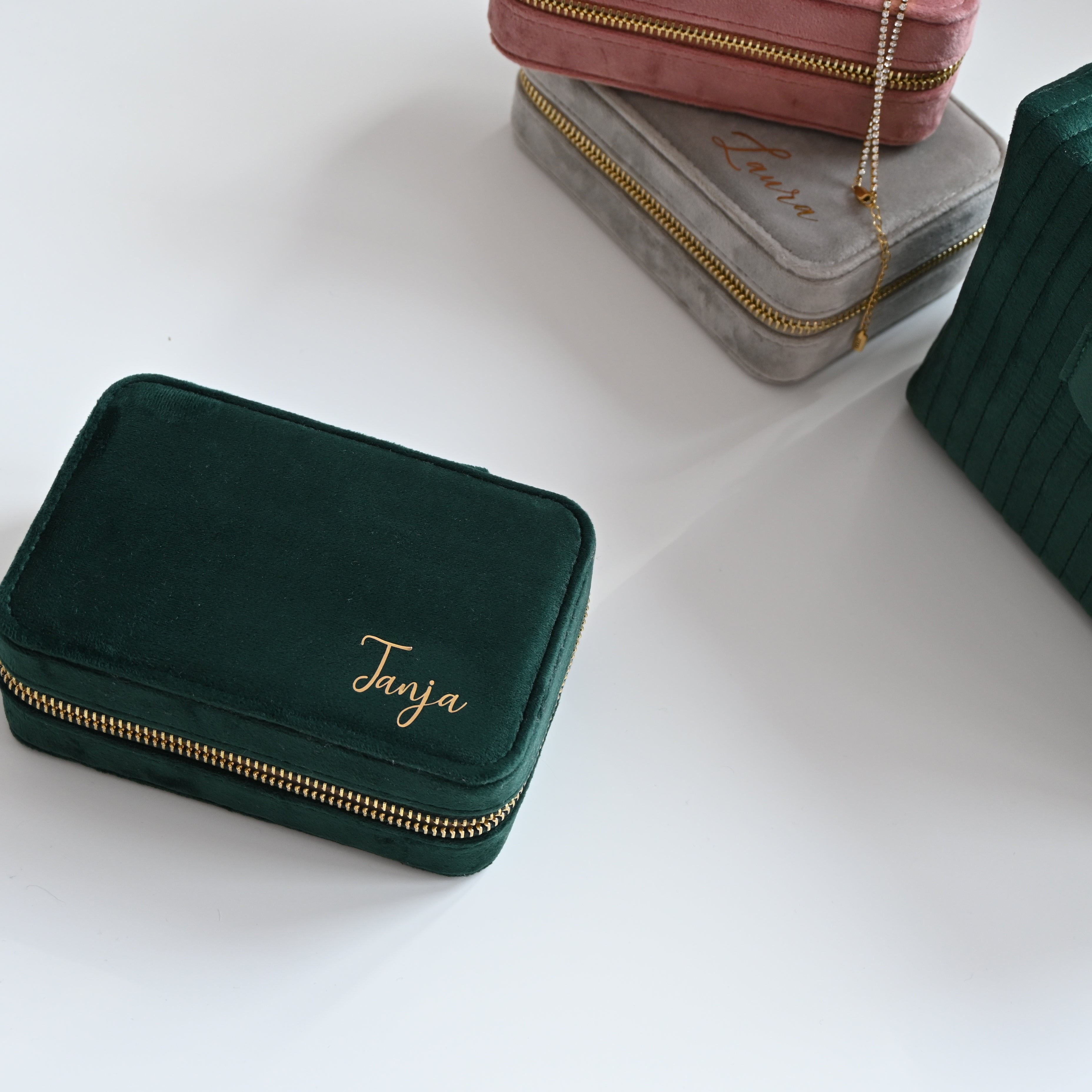 Dolce ME — Velvet Jewelry Box EMERALD