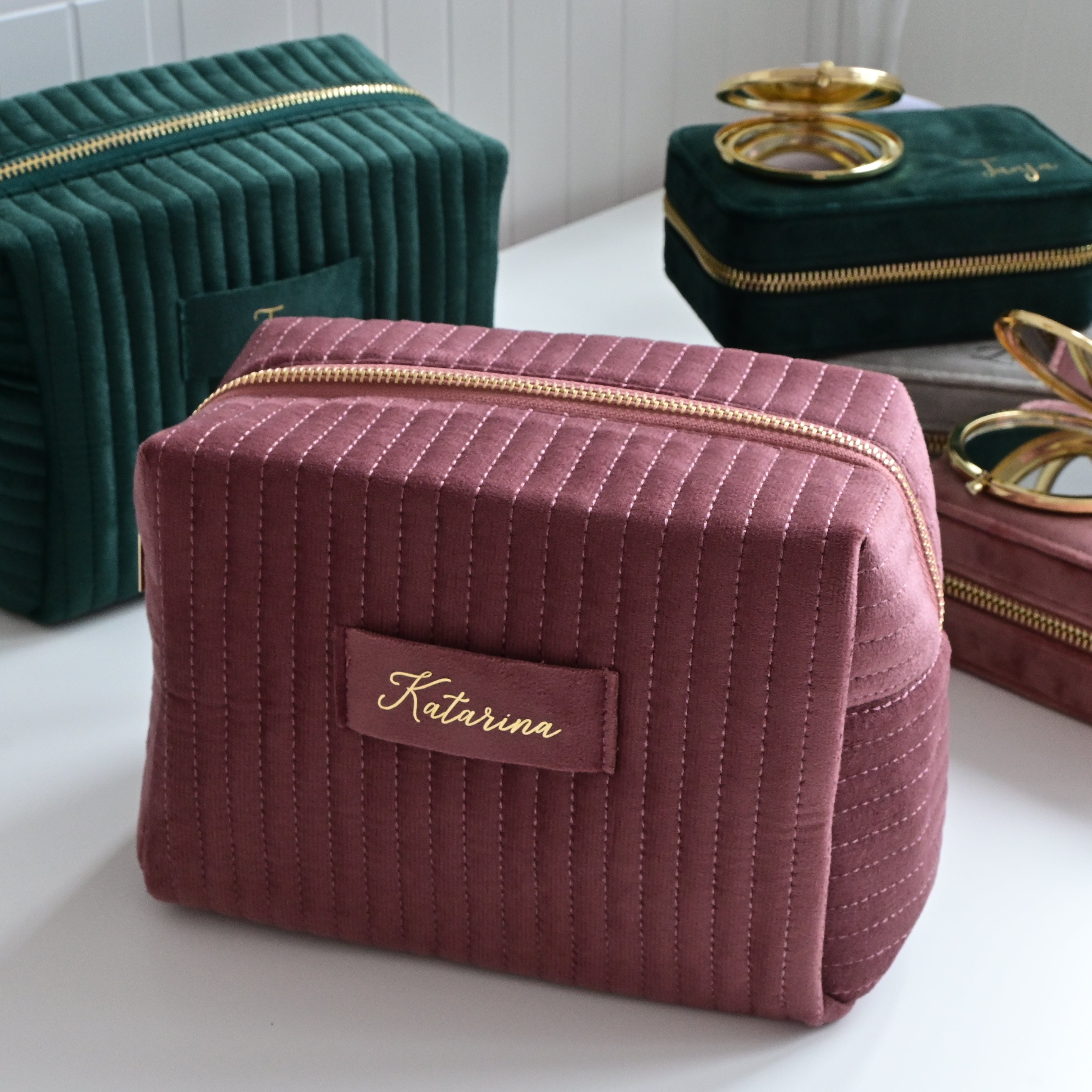 Dolce ME — Velvet Accessory Case ROSE