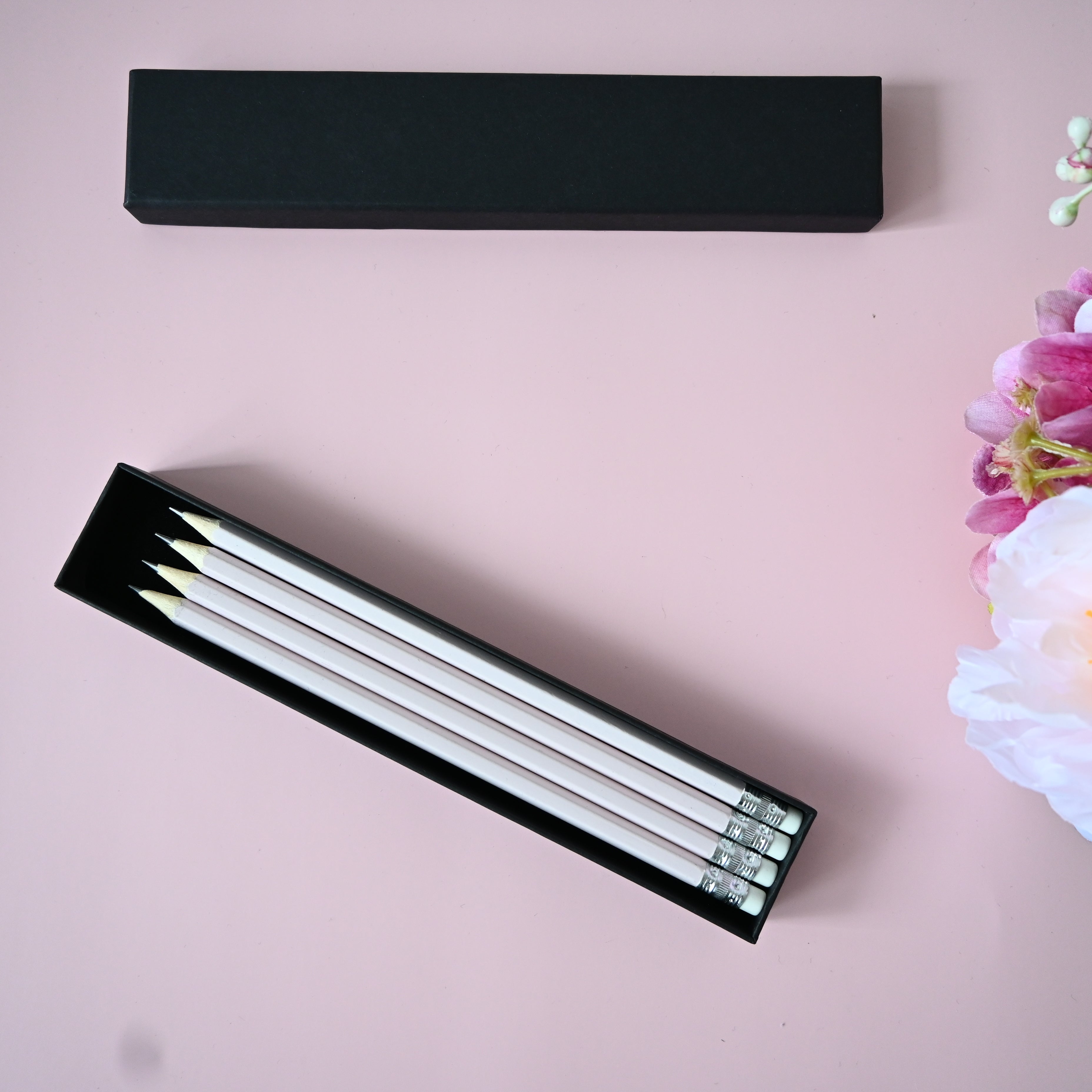 Gift box personalized pencil set | Rose