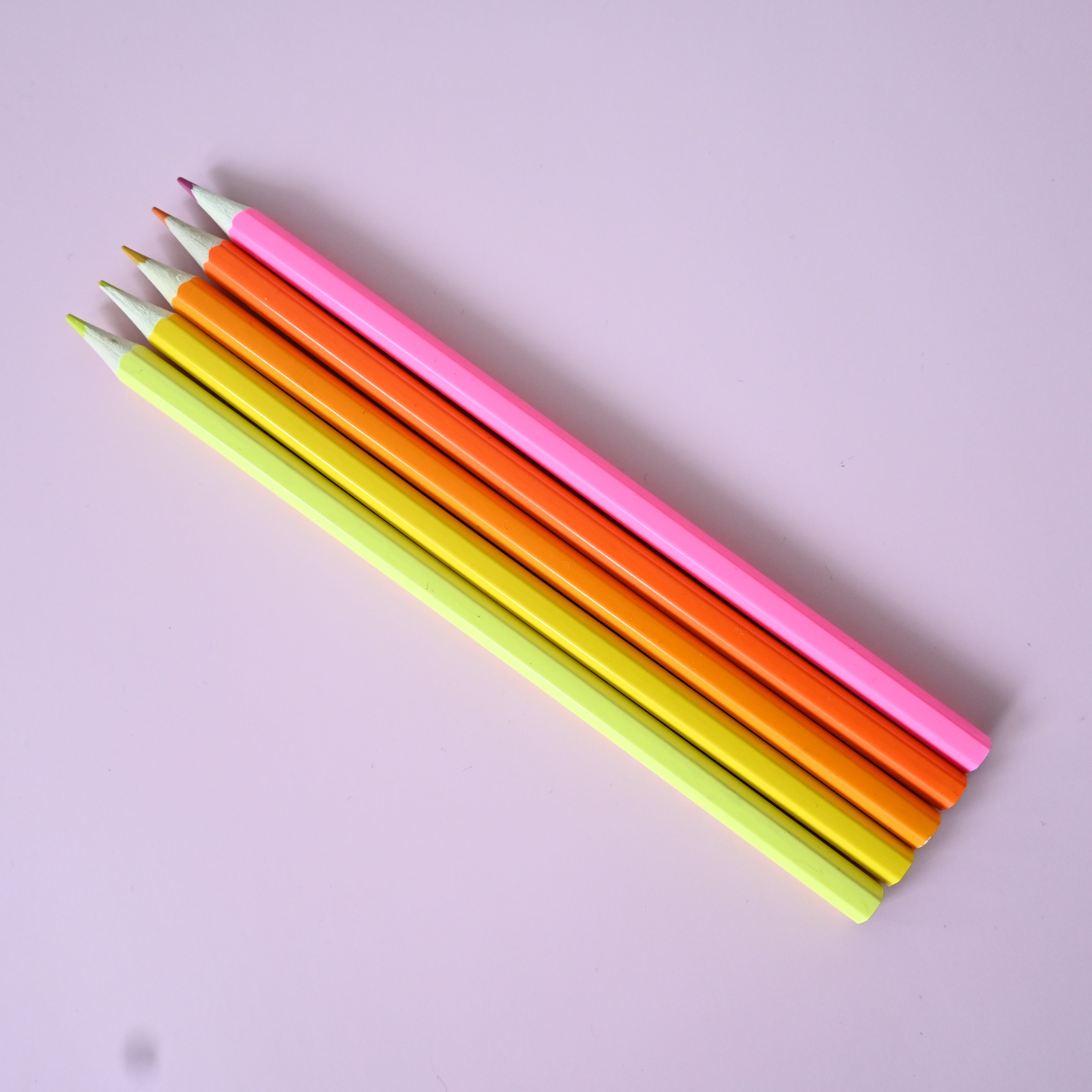 Coloured personalized pencil set