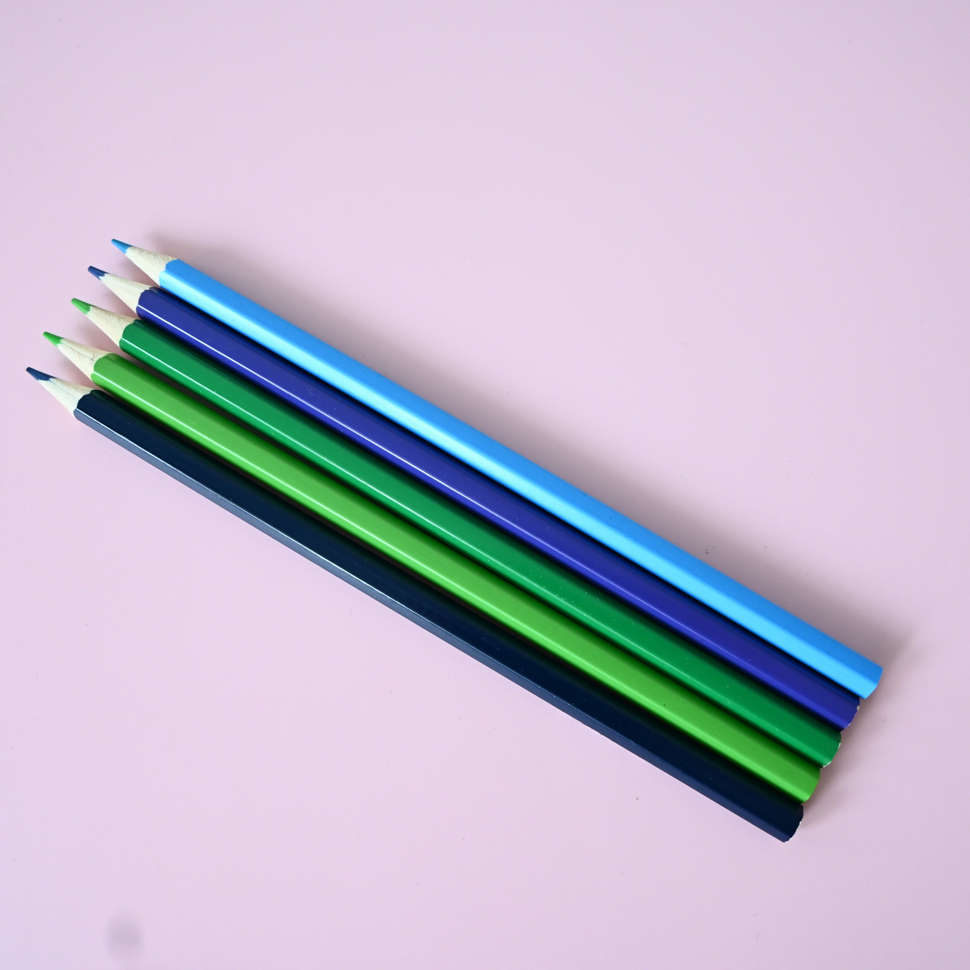 Coloured personalized pencil set