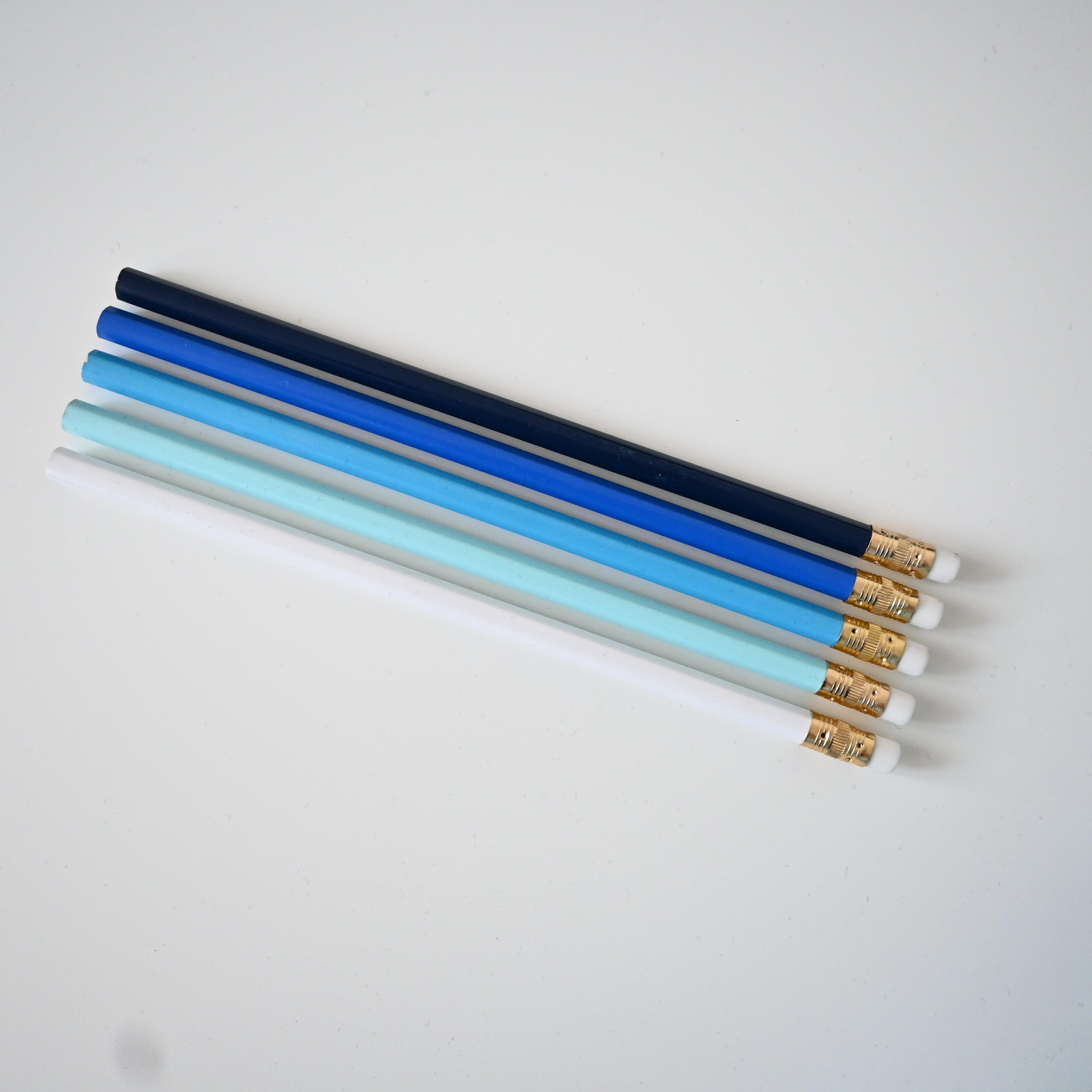 Personalized pencil set | Blue ombre