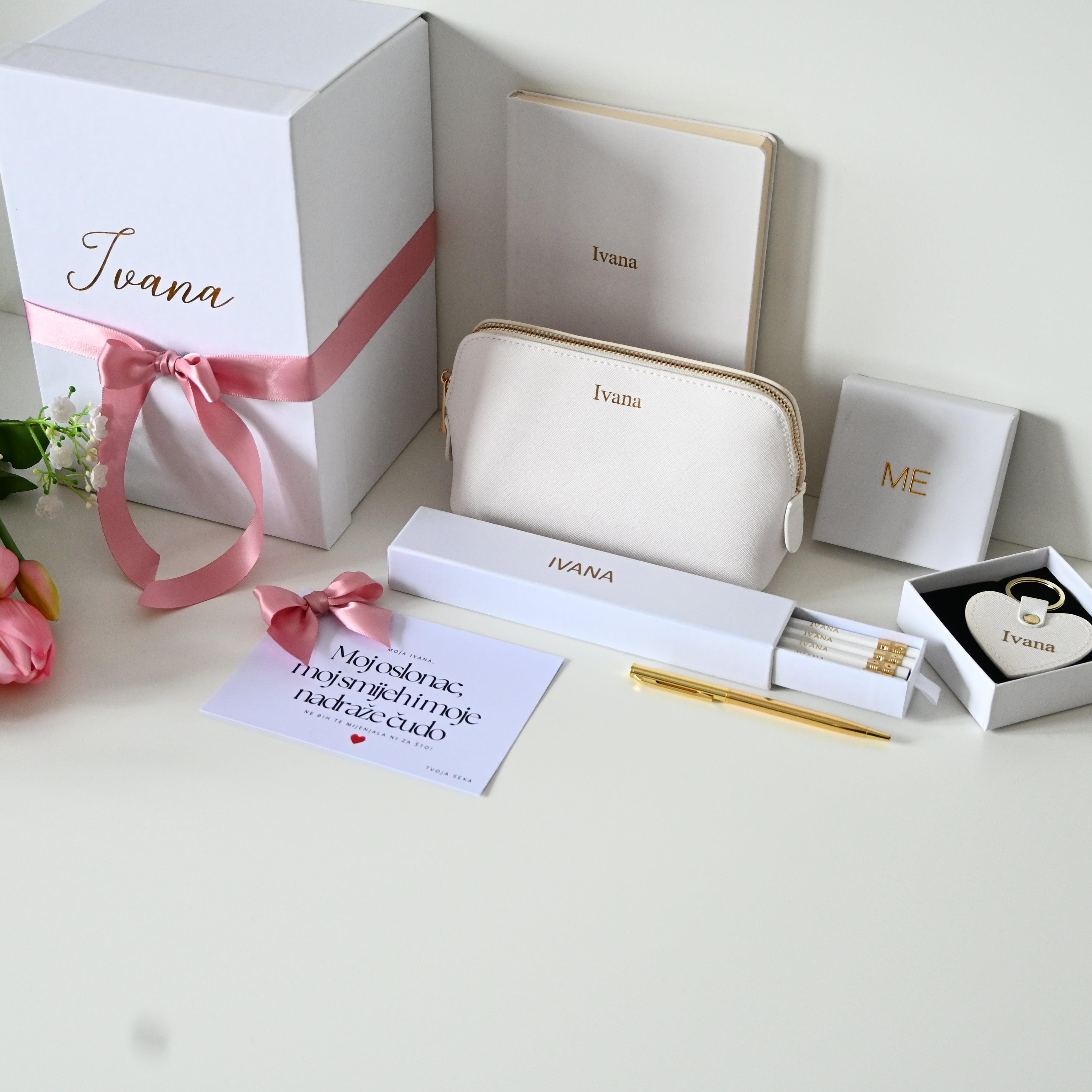 Elegant PLUS Gift Set from heart | White