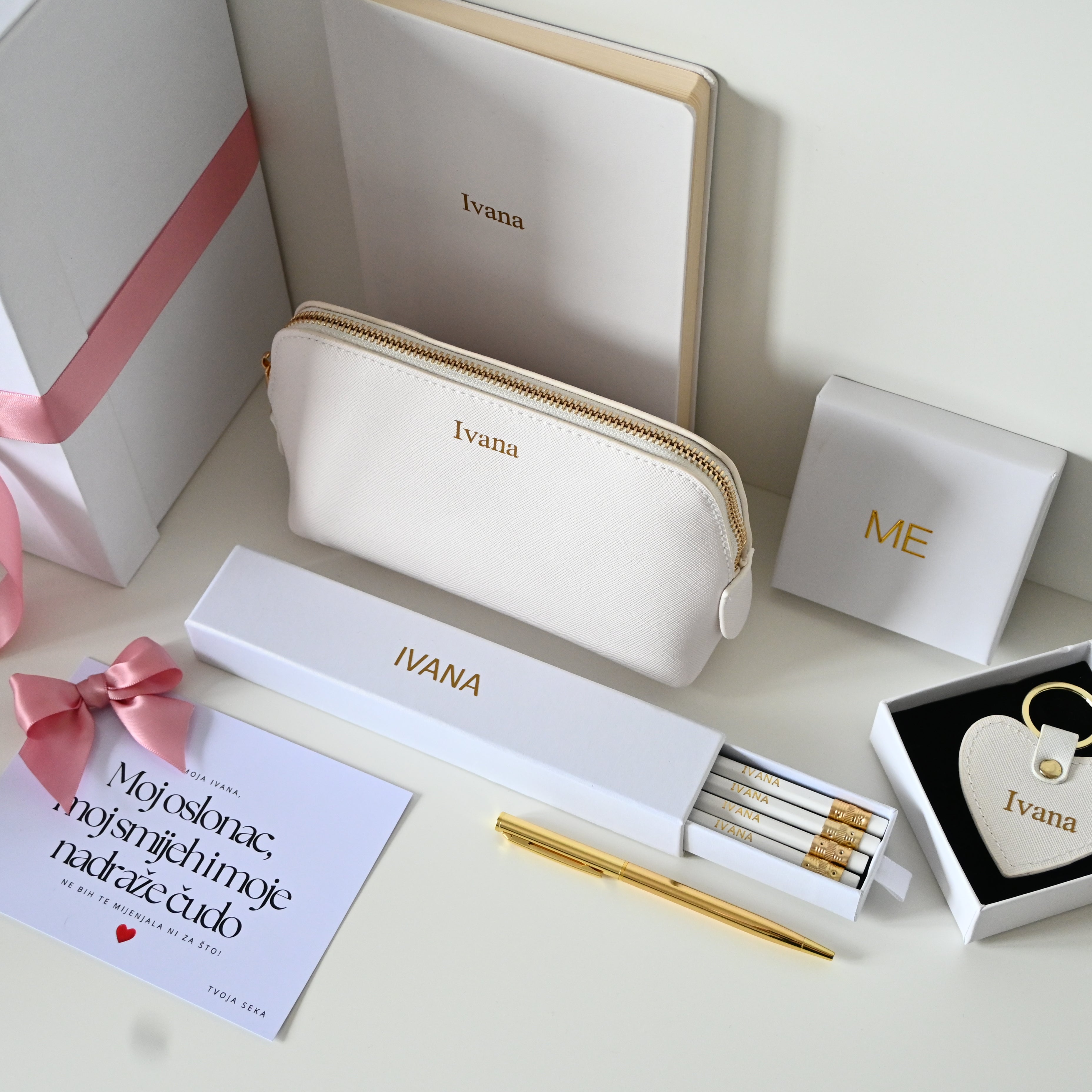 Elegant PLUS Gift Set from heart | White