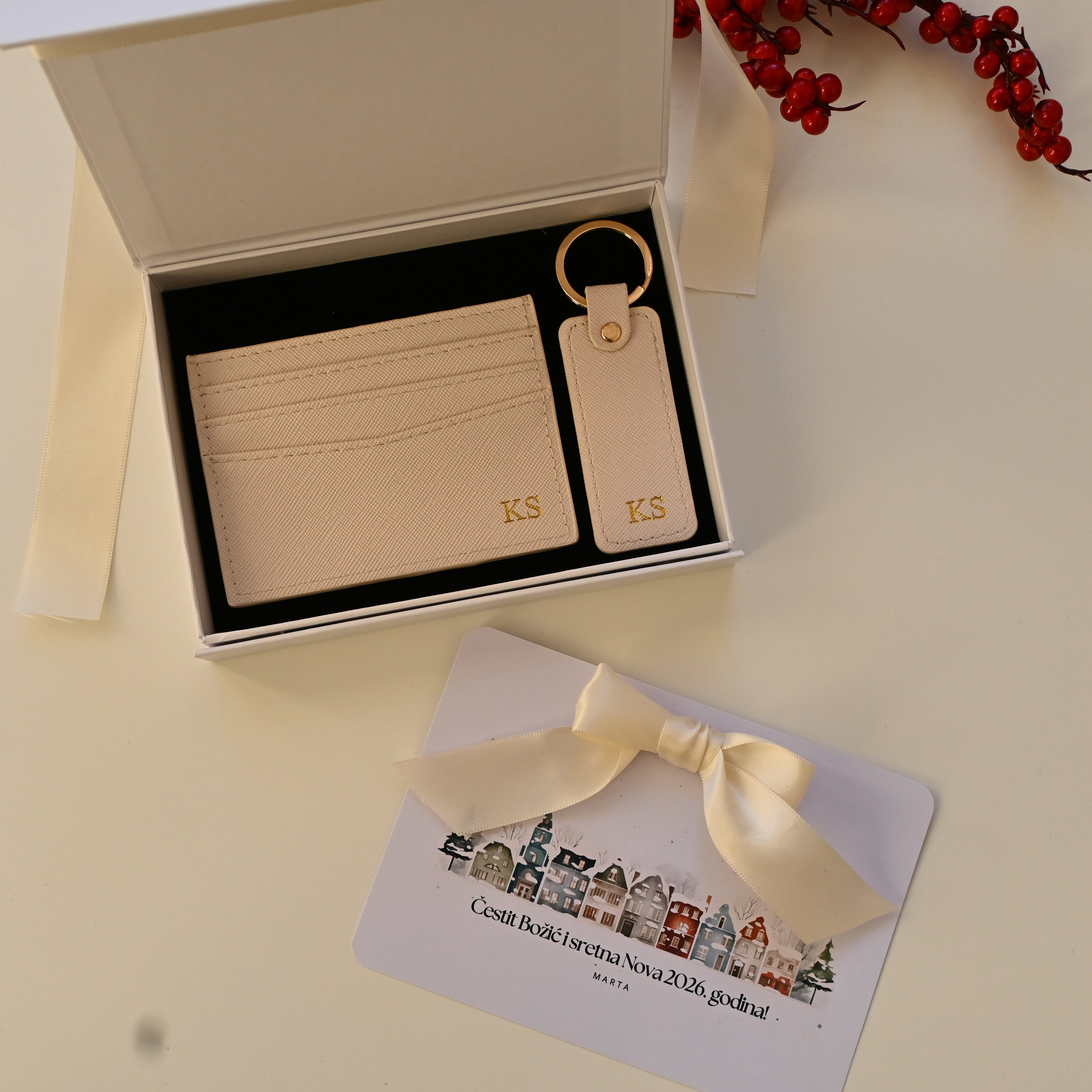 Magic DUO box | Bež saffiano premium