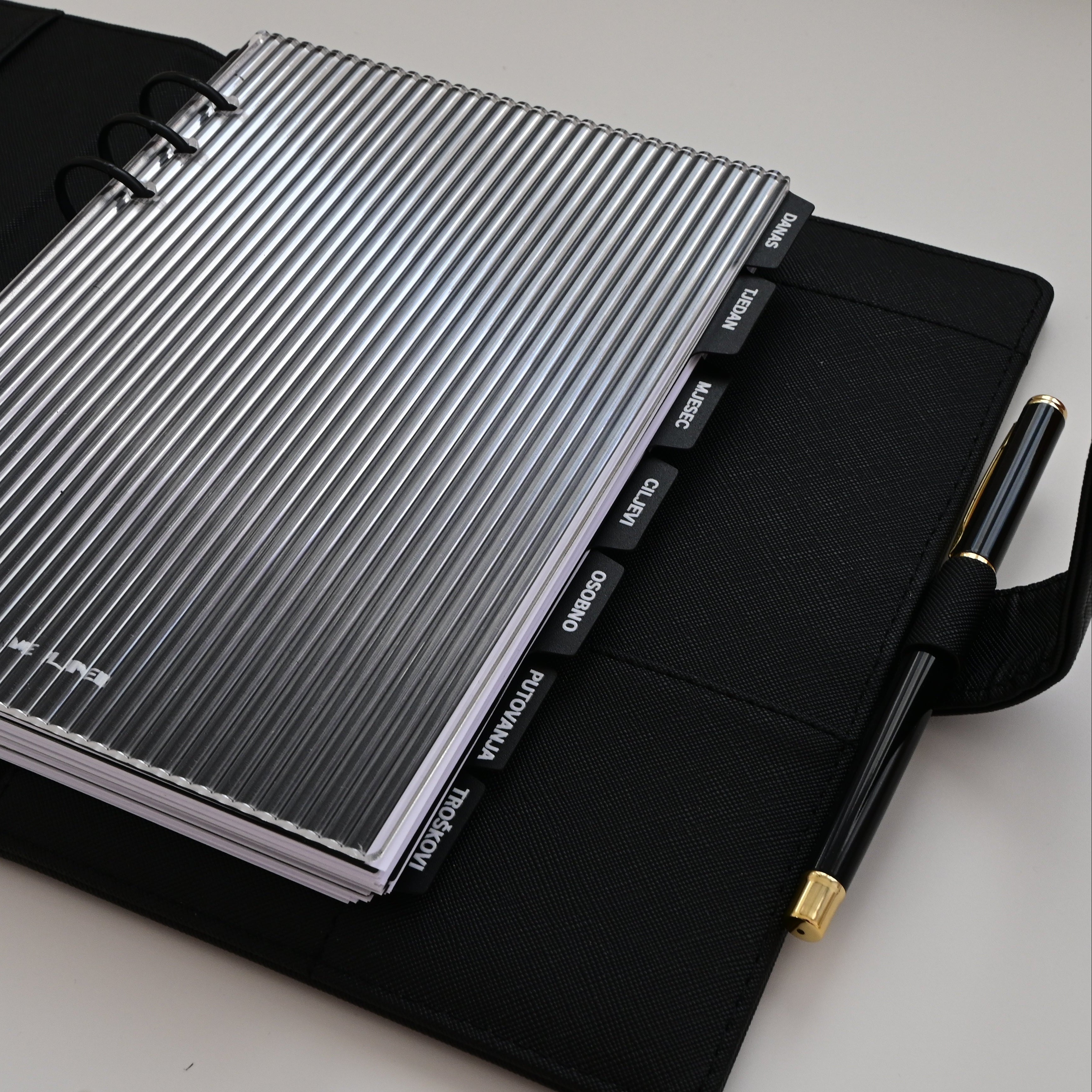 SAFIA Organizer | Black with black ring