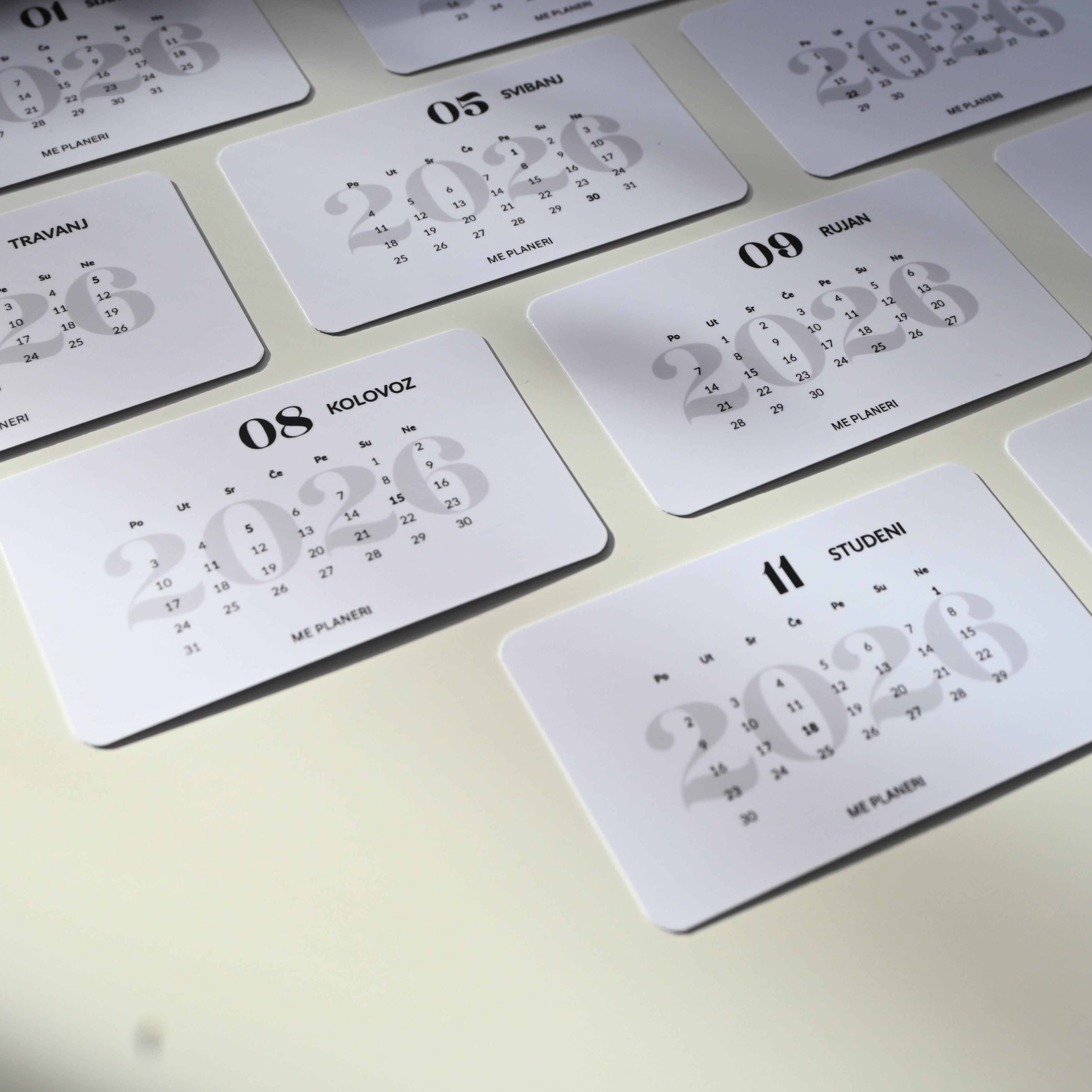 Calendar Cards – Set of 12