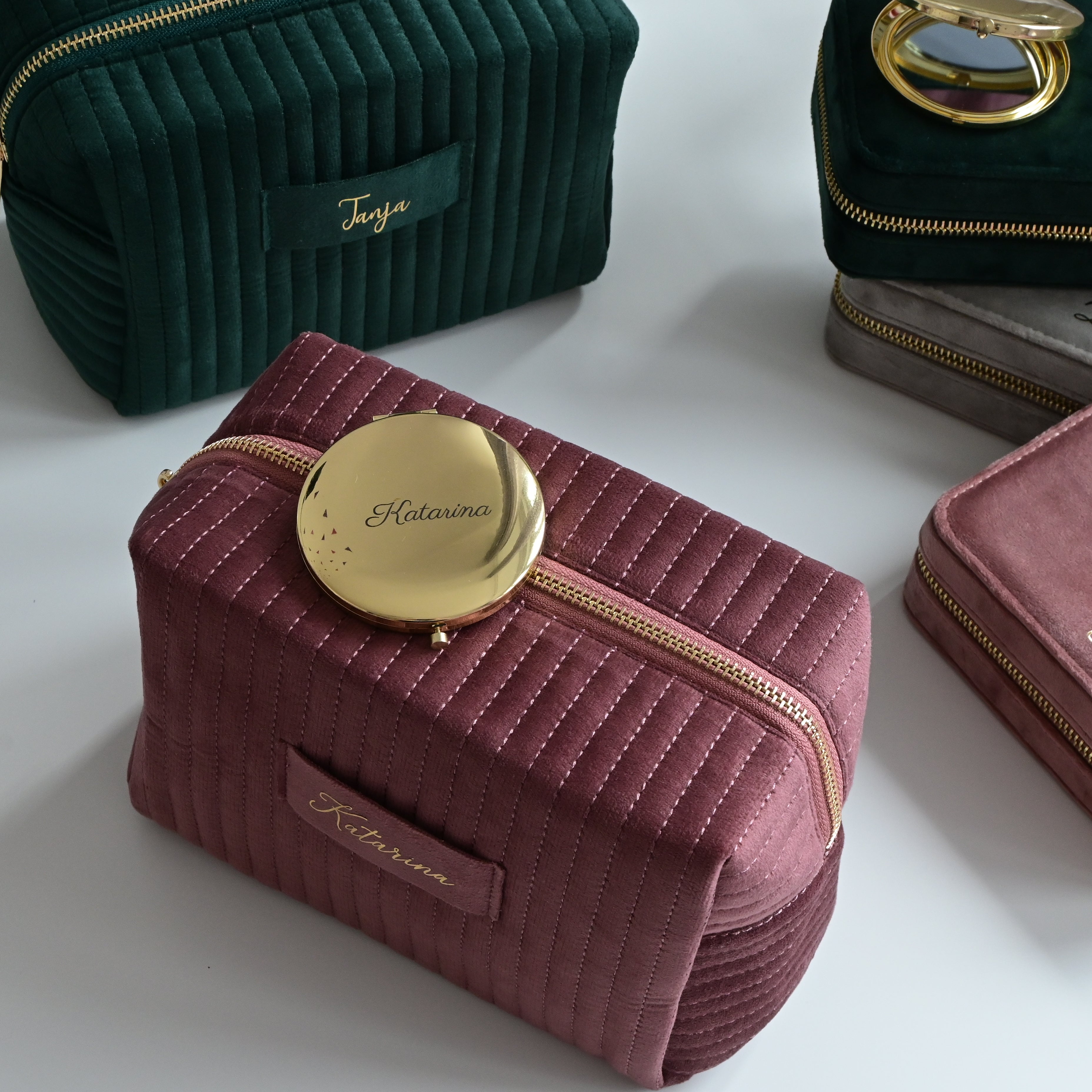 Dolce ME — Velvet Accessory Case ROSE