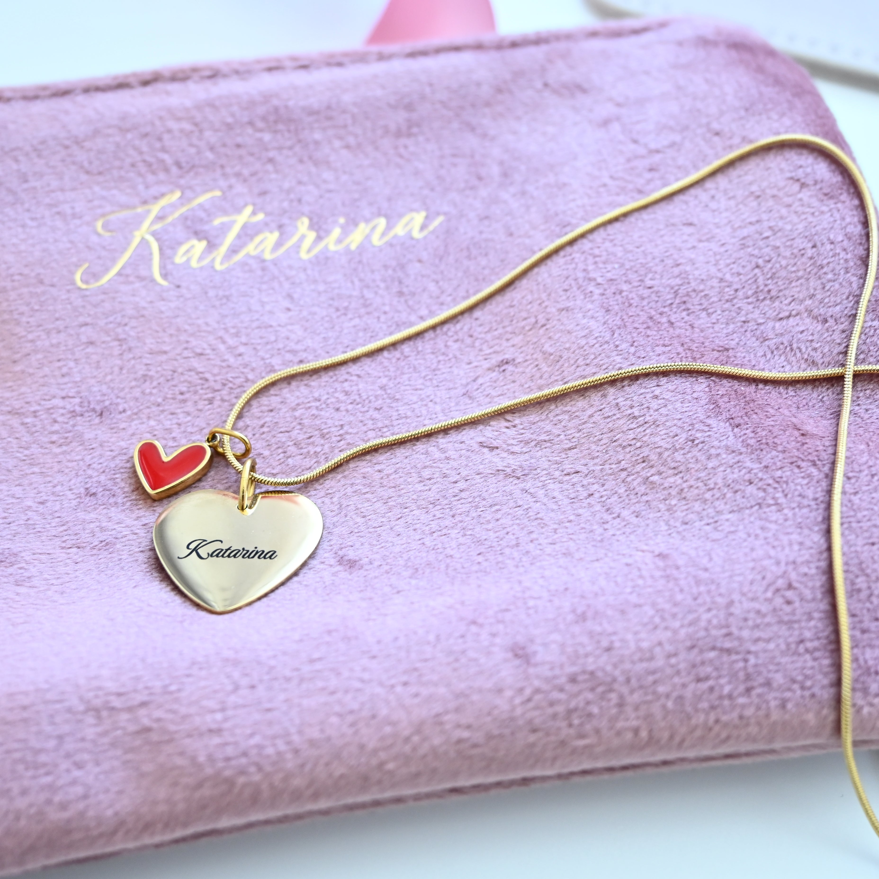 MINI Velvet heart | Rose