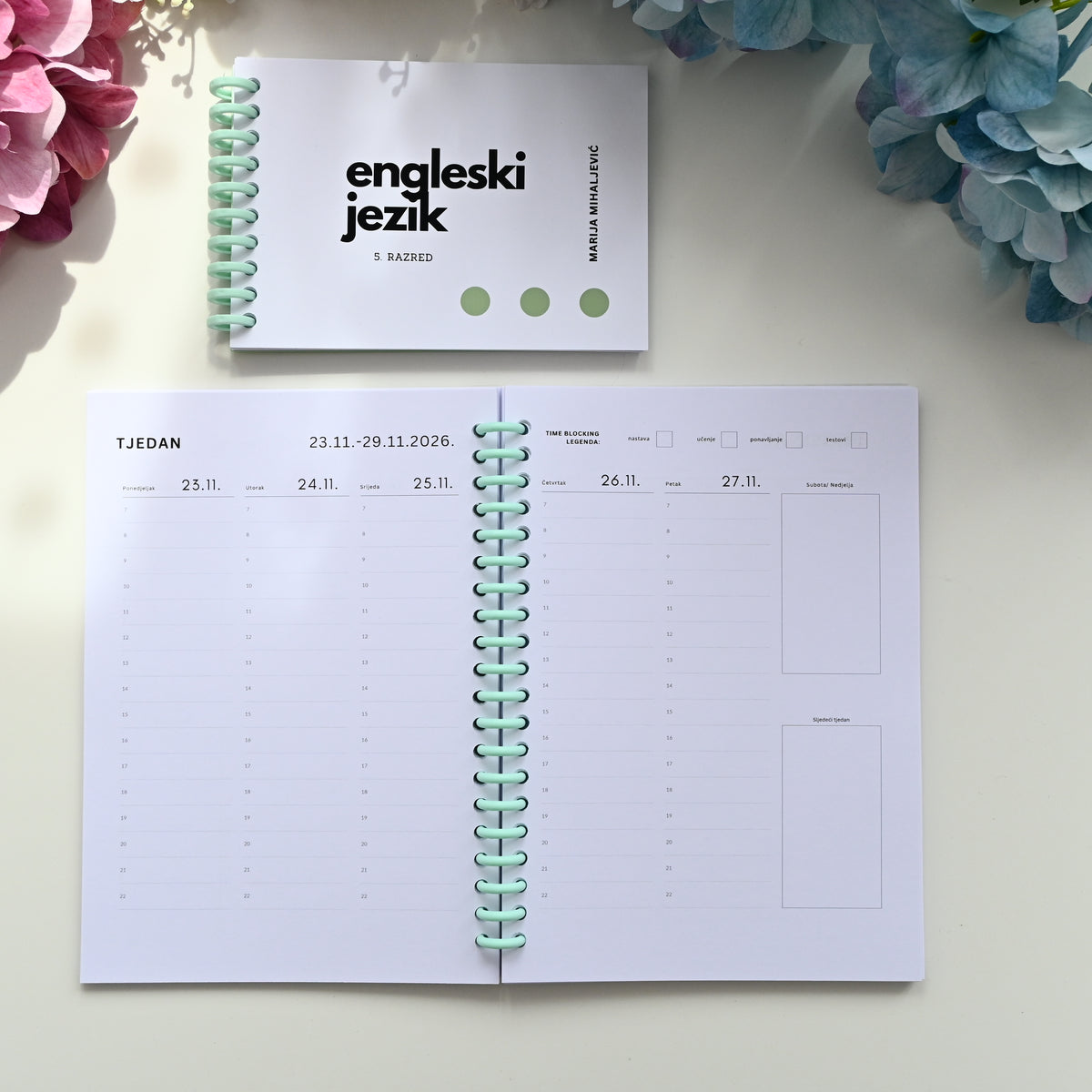 ME Routine NEXT –  personalizirani školski planer 2026./2027. za srednjoškolce  i 7.-8. razrede osnovnih škola