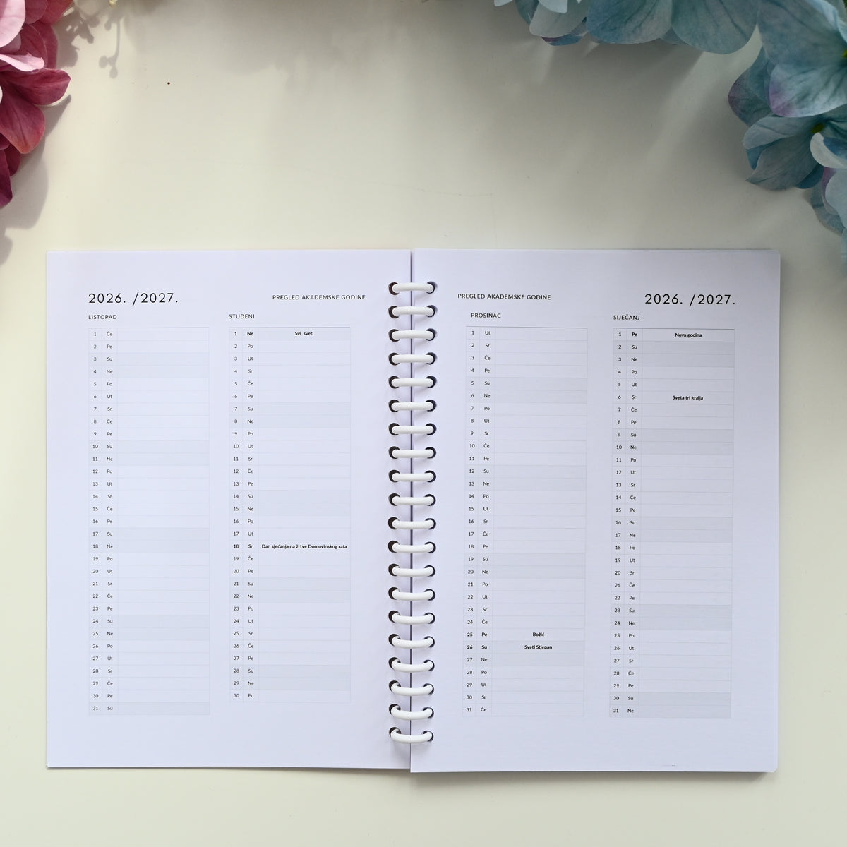 ME Routine FOCUS –  personalizirani akademski planer 2026./2027. za studente