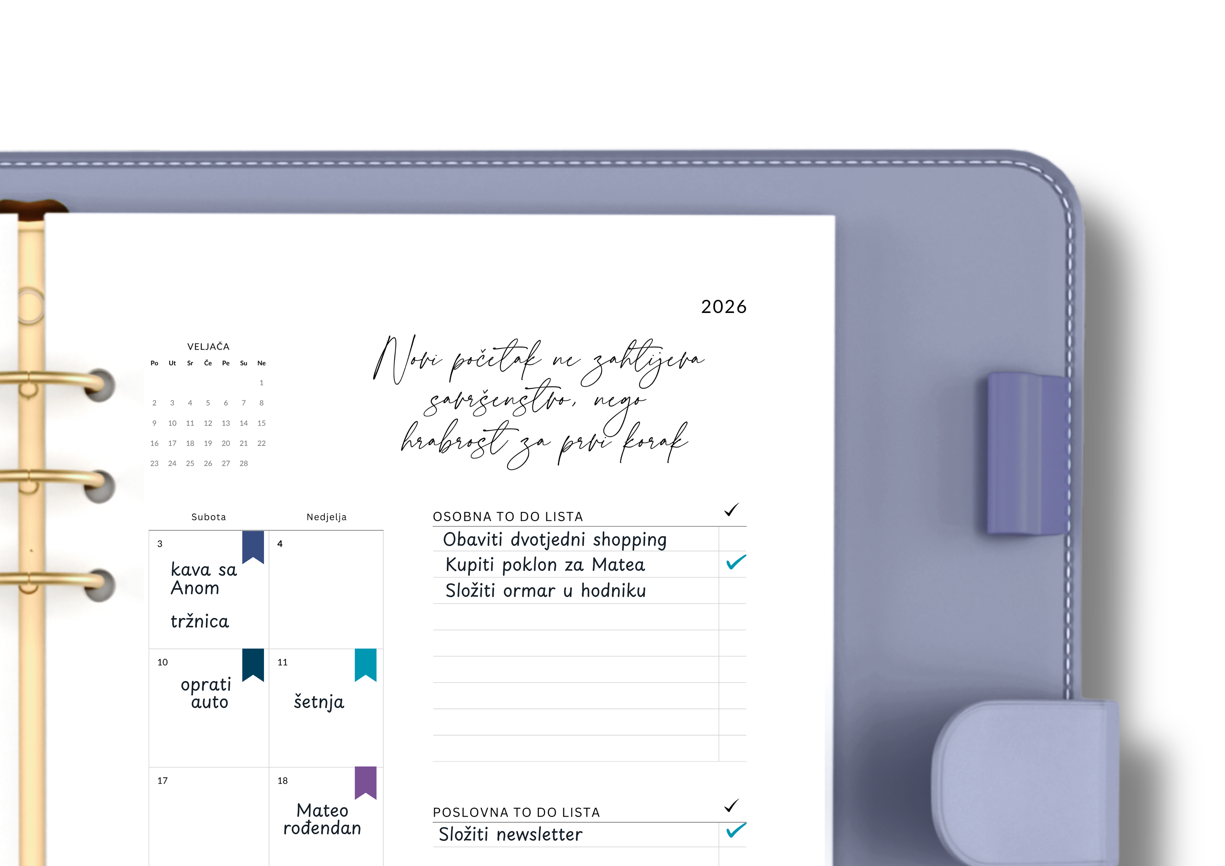 2026 Monthly planner